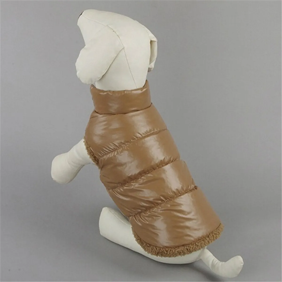 Comparer les prix de Wewoo Manteau Gilet Rembourré Chien Chat Taille XL Café