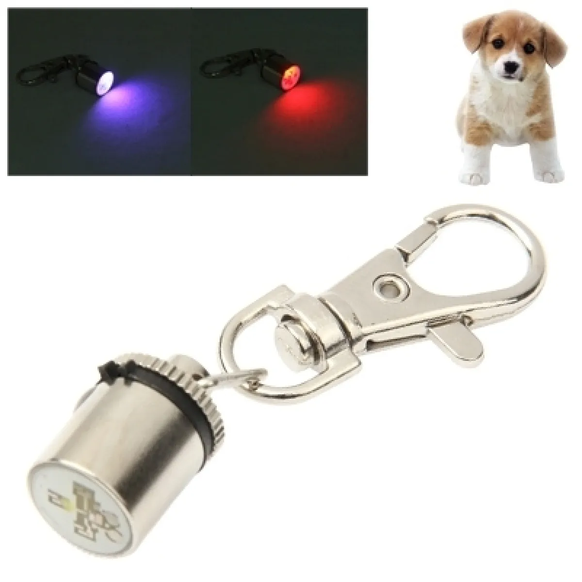 Comparer les prix de Style chien en forme de gris deux couleurs clignotant pendentif suspendu ornement