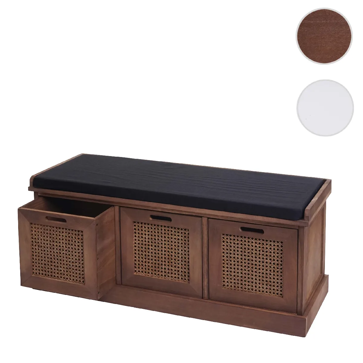 Mendler Marron Banc De Rangement Chaussures