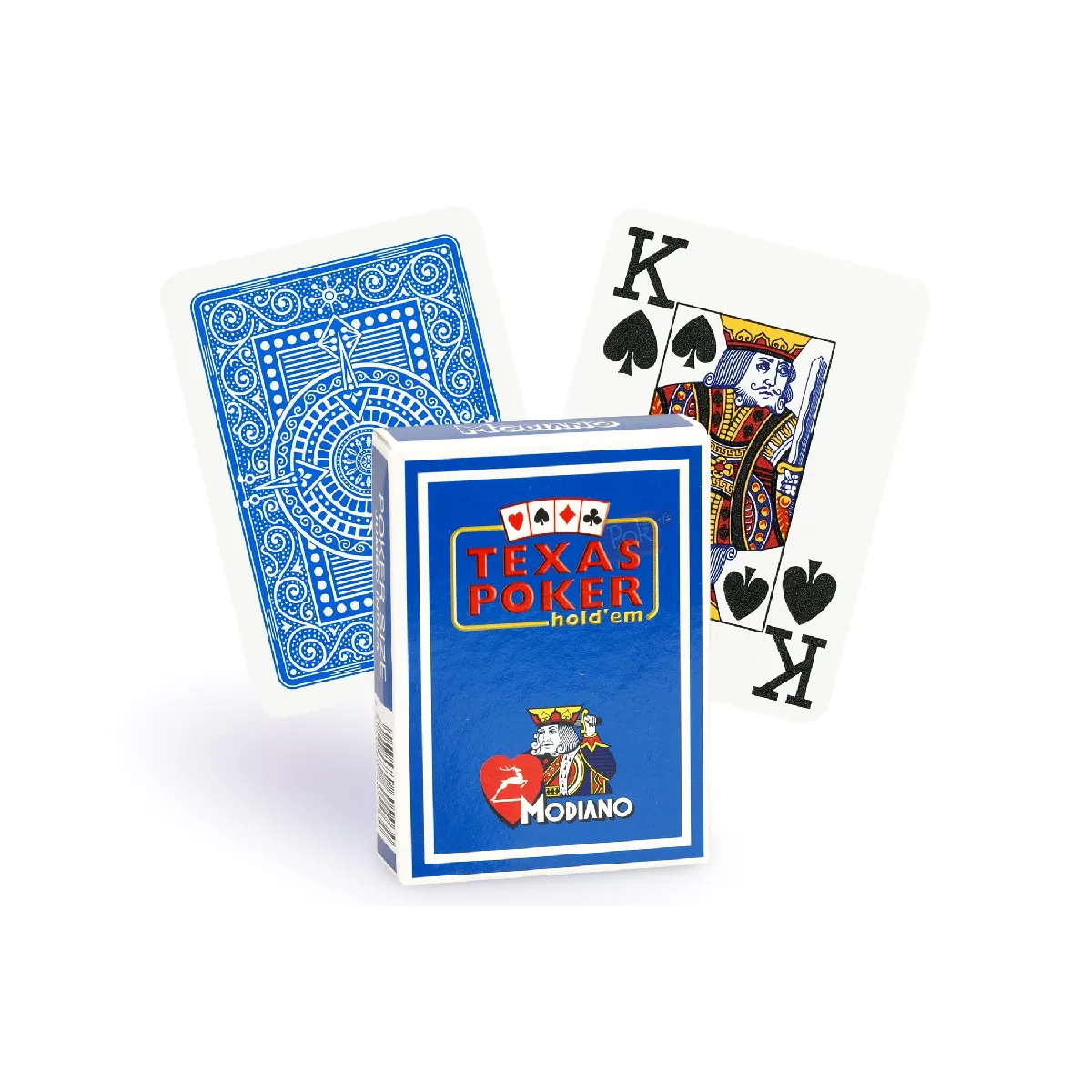 Modiano Bleu/Clair Cartes Poker Texas