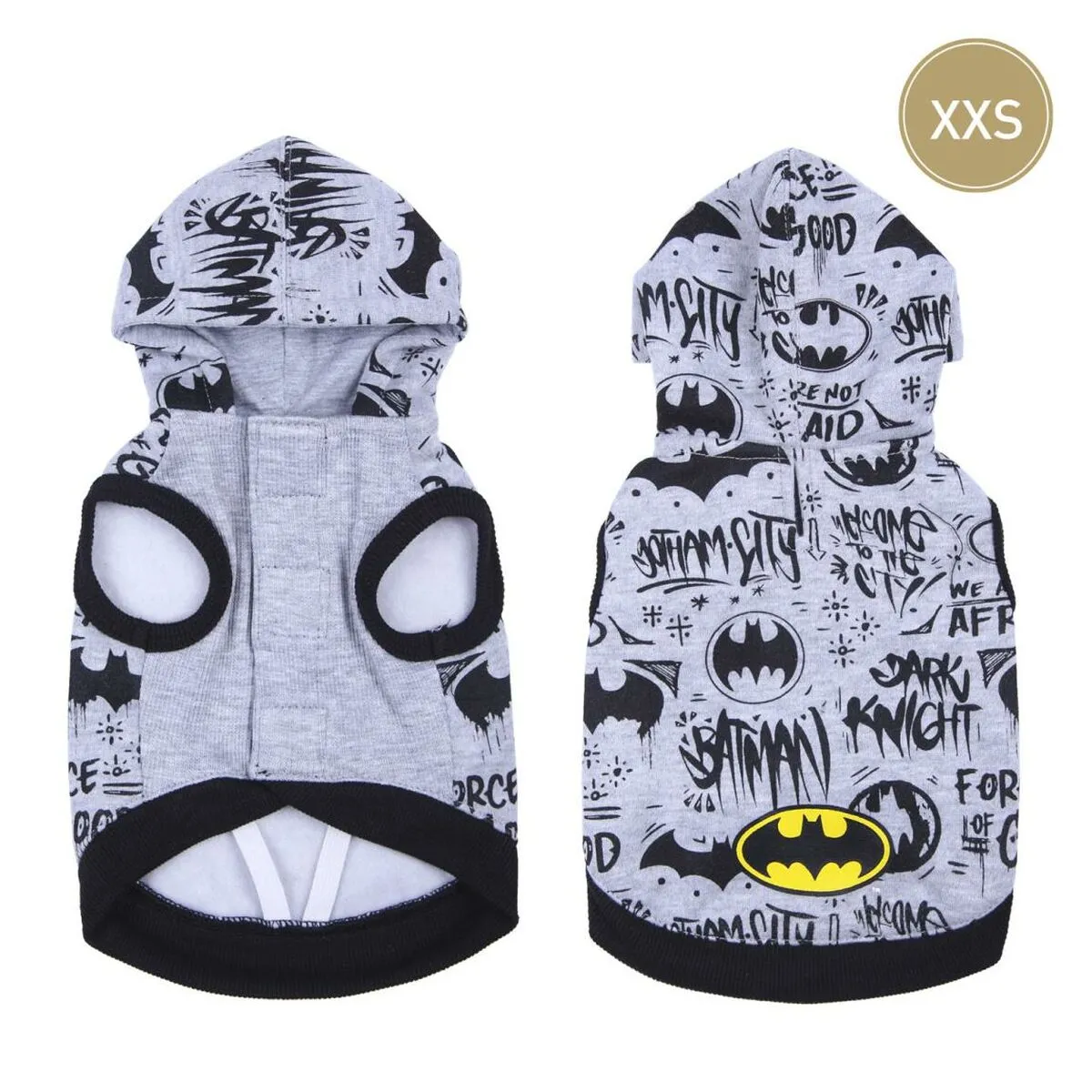 Batman Pull pour chien - Taille XXS - Noir