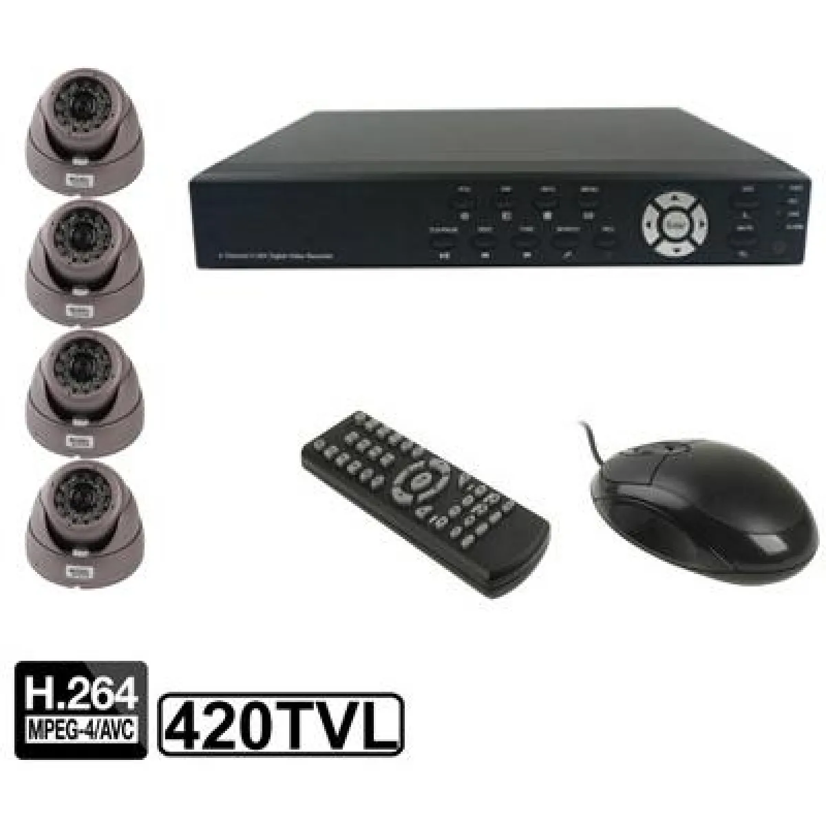 Yonis Kit Vidéo Surveillance 4 Caméras