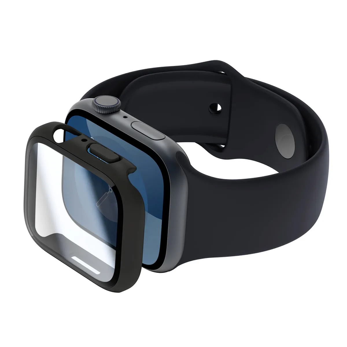 Belkin Coque pour Apple Watch 7 / 8 avec Protection d'Écran en Verre Trempé Noir