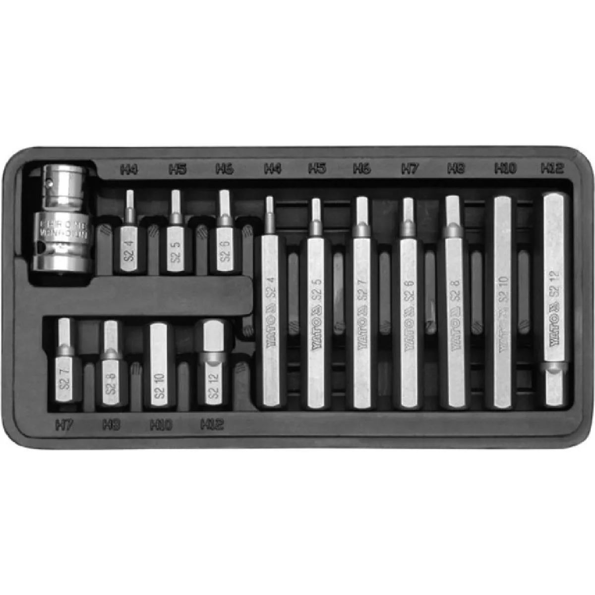 Yato Embouts De Vissage Hexagonaux - 15 Pièces