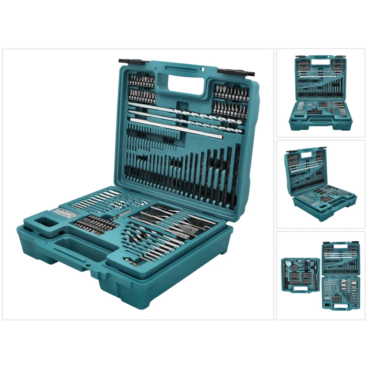 Coffret Forets Et Embouts Makita E-06270 – 212 Pièces, Métal, HSS