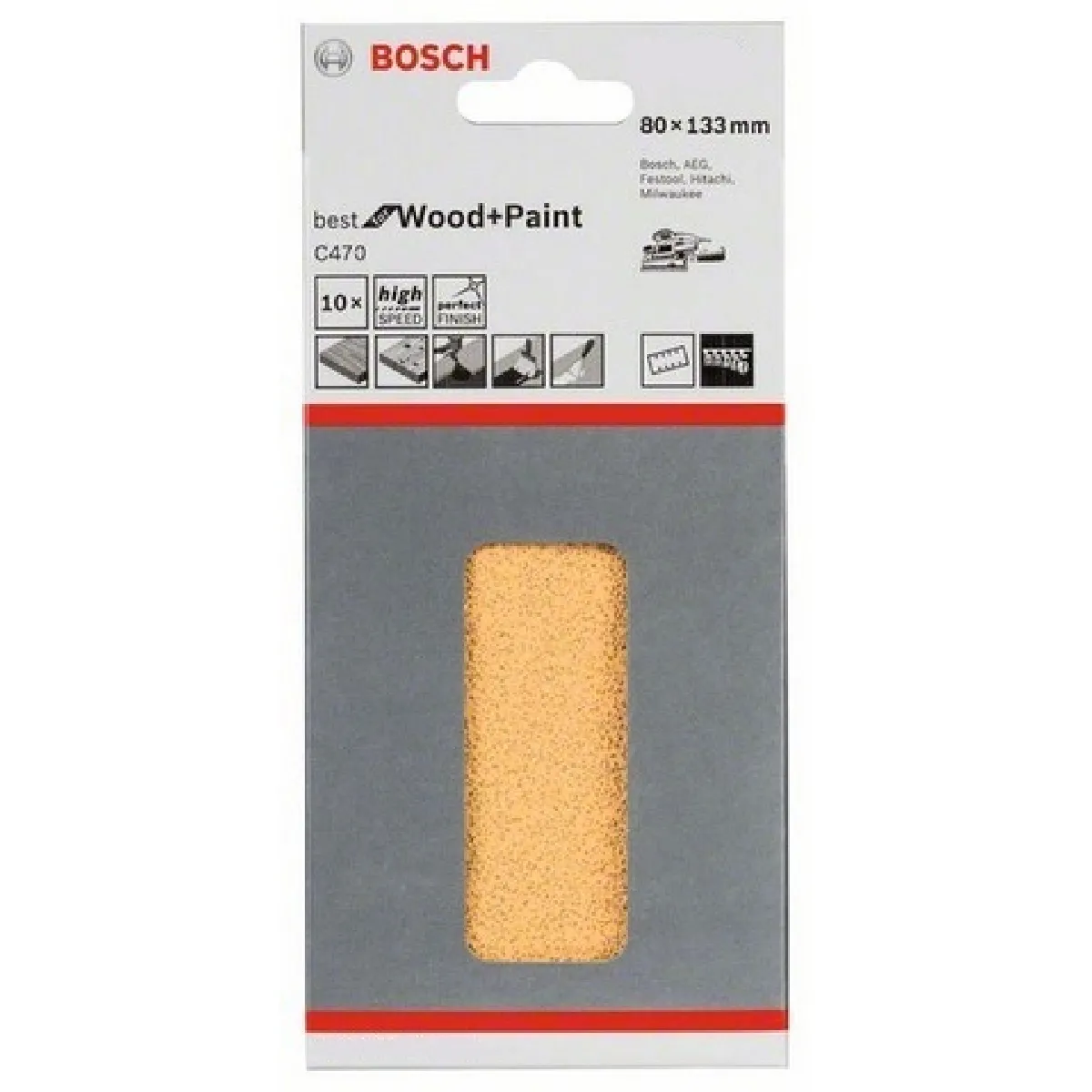 Bosch C470 80x133 mm Gr. 60 Lot de 10