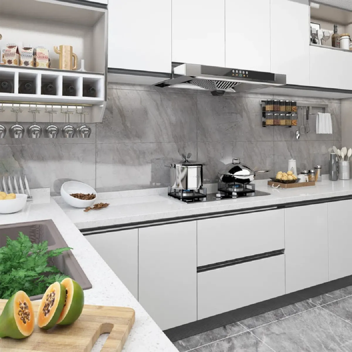 vidaXL Film Meubles 500x90 cm PVC