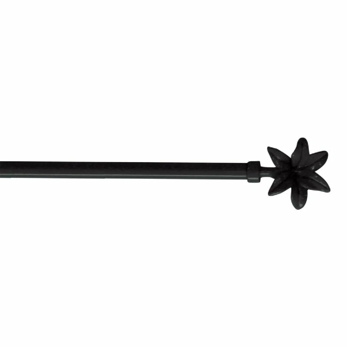 Paris Prix Noir Tringle Déco Extensible Fleurella 80-110Cm
