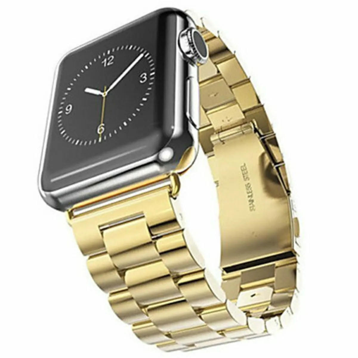 Phonecare Bracelet Acier Stainless Lux - Apple Watch Edition Series 7 45mm - Or