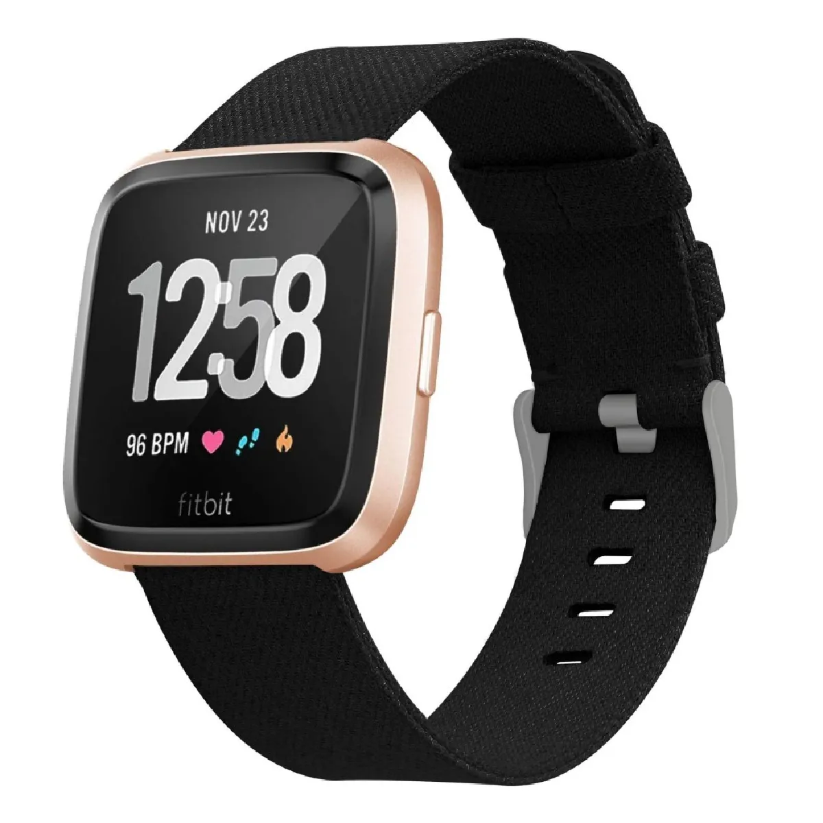 Générique Noir Bracelet En Nylon Pour Samsung Gear S3 Classic - 22 Mm