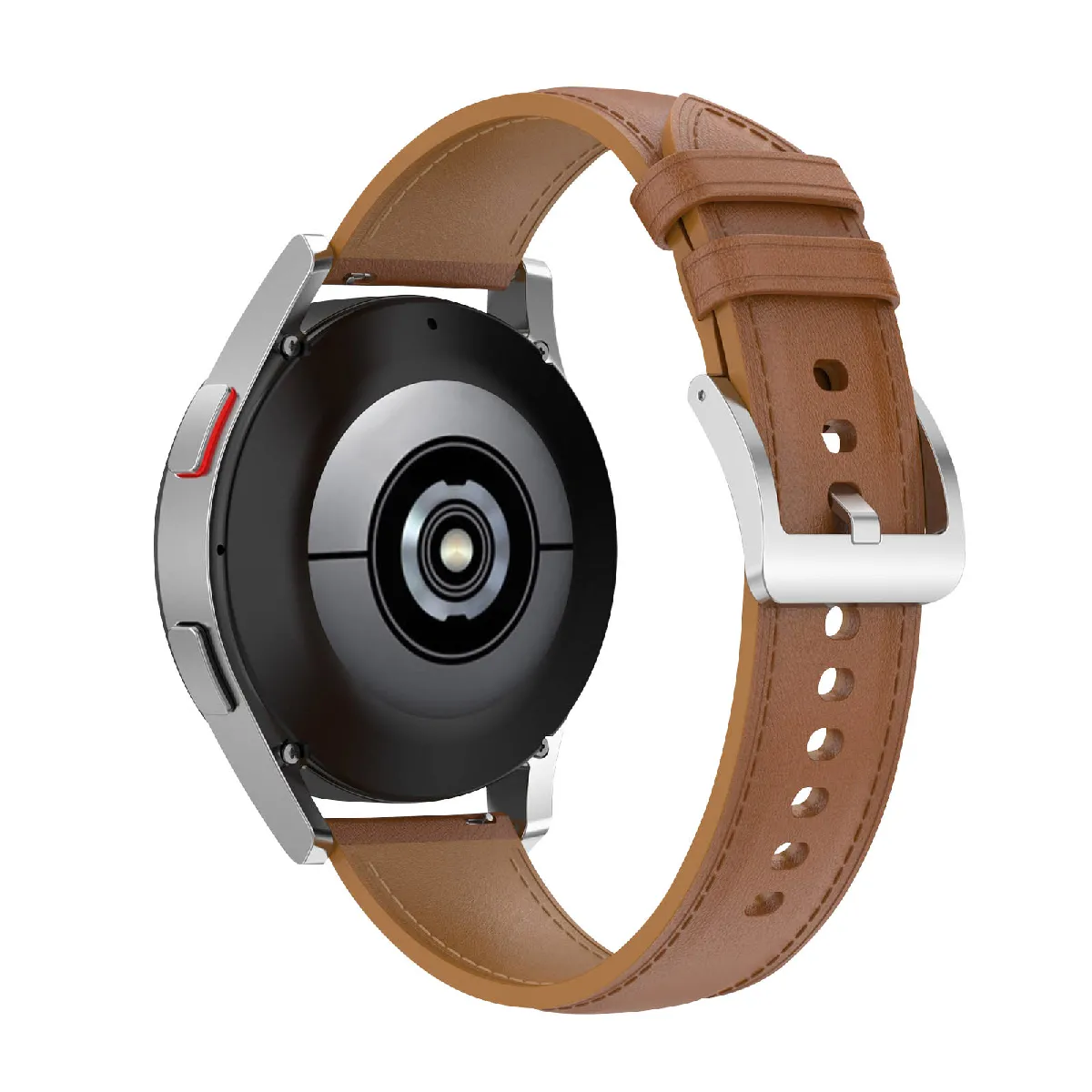 Avizar Marron Bracelet Cuir Pour Galaxy Watch 4 Watch 3 41Mm Huawei Watch Gt 2 42Mm