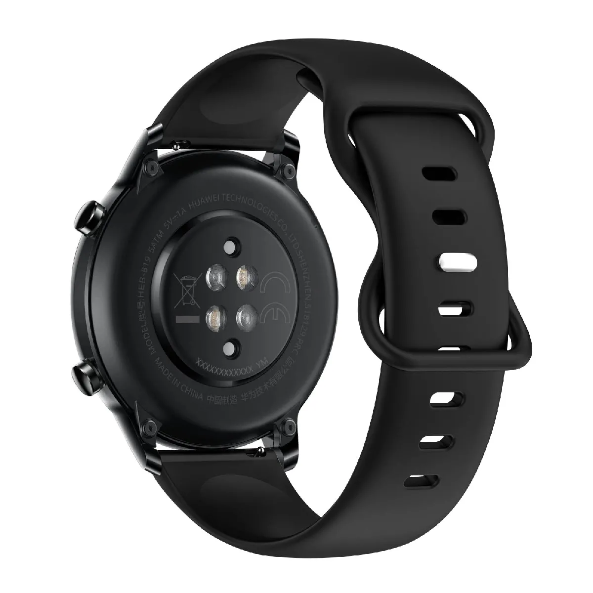 Avizar Noir Bracelet Pour Honor Magic Watch 2 42Mm Silicone Souple