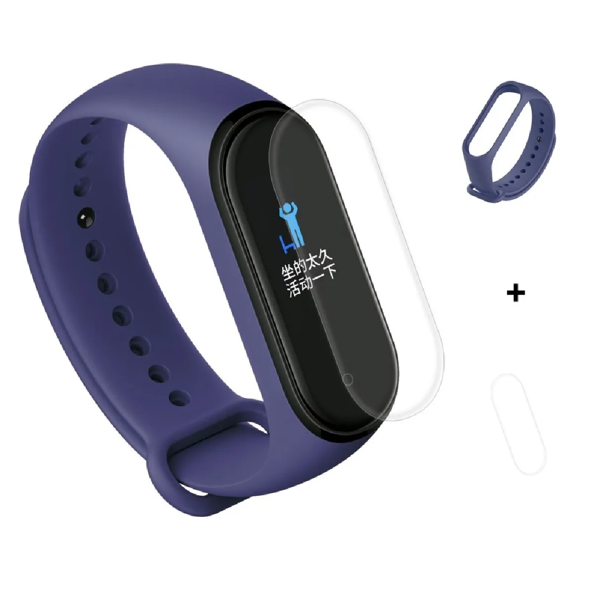Générique Bleu Bracelet En Tpu Et Silicone Pour Xiaomi Mi Band 4/3