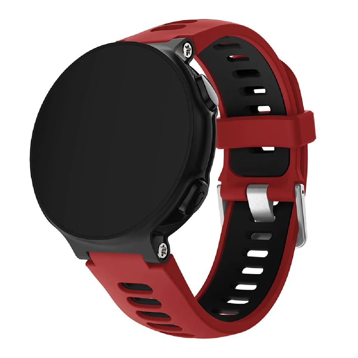 Générique Rouge/Noir Bracelet En Silicone Pour Garmin Forerunner 220