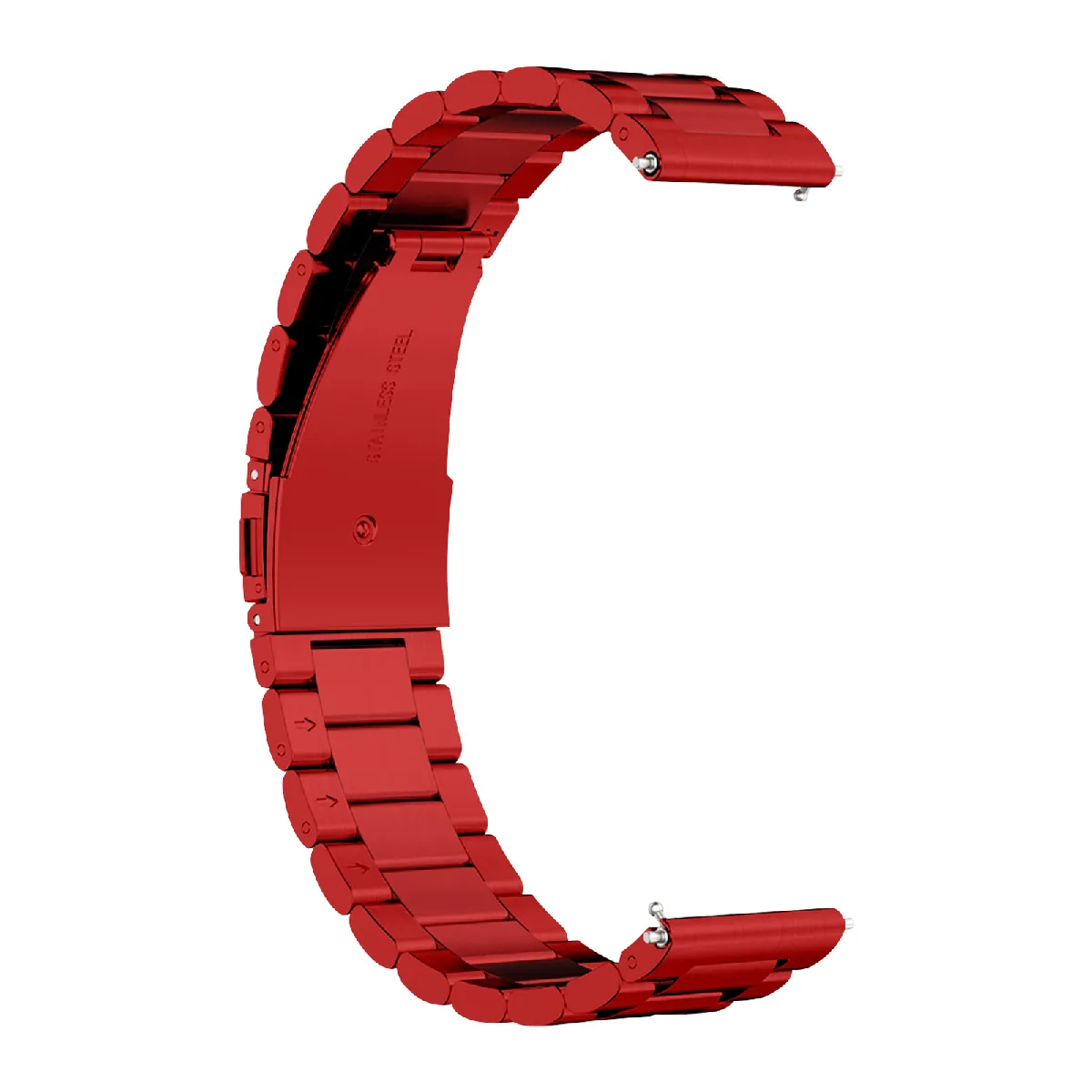 Avizar Rouge Bracelet Pour Huawei Watch Gt Runner / Watch Gt 3 46Mm Maille Acier
