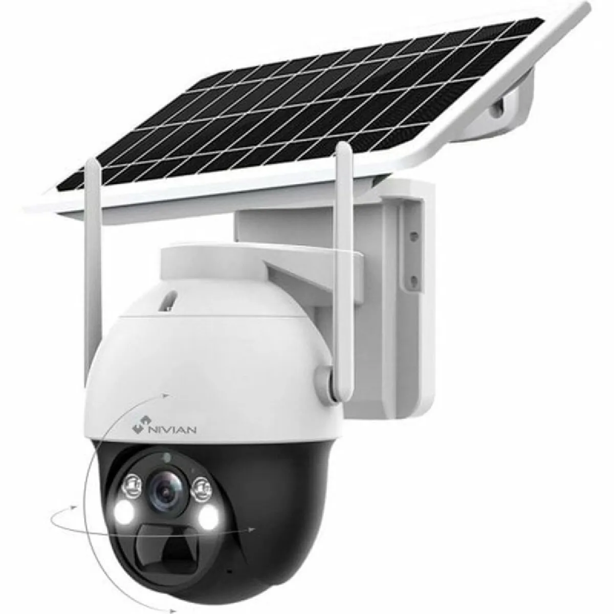 Nivian Camescope de Surveillance 360º 4G SIM
