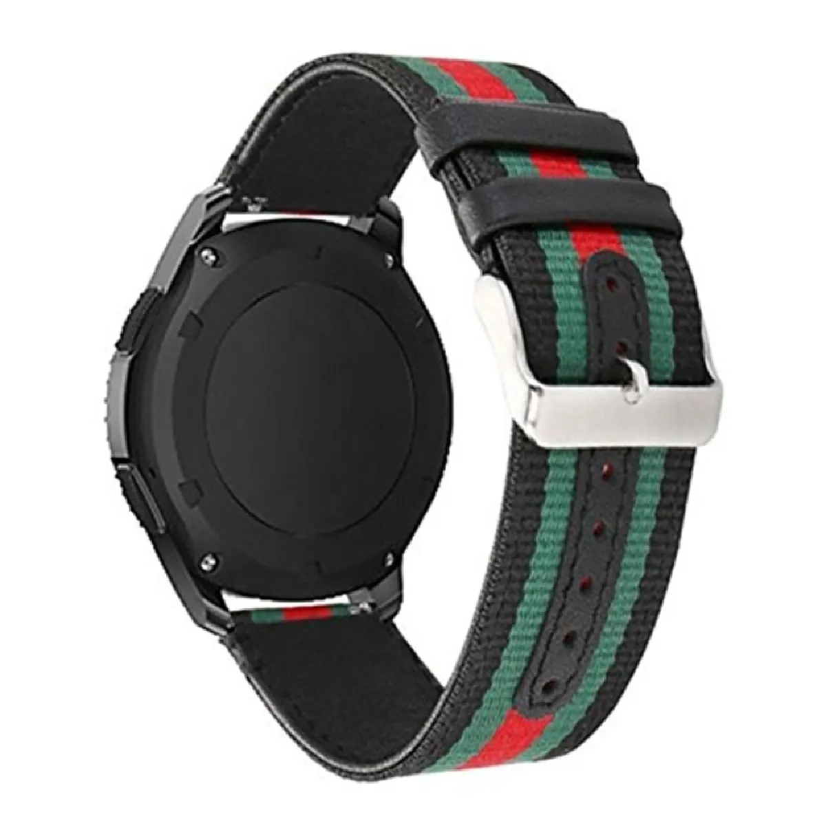 Générique Noir Bracelet De Montre En Cuir Pour Huawei Watch Gt - 22 Mm