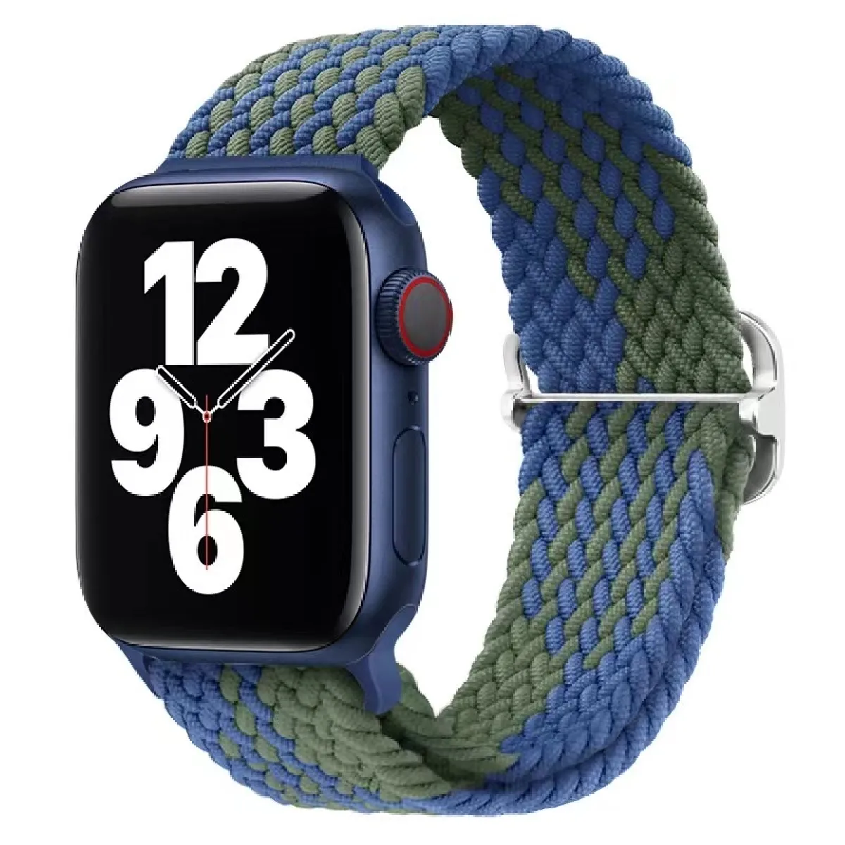 Bracelet en boucle en nylon - Vert/Bleu