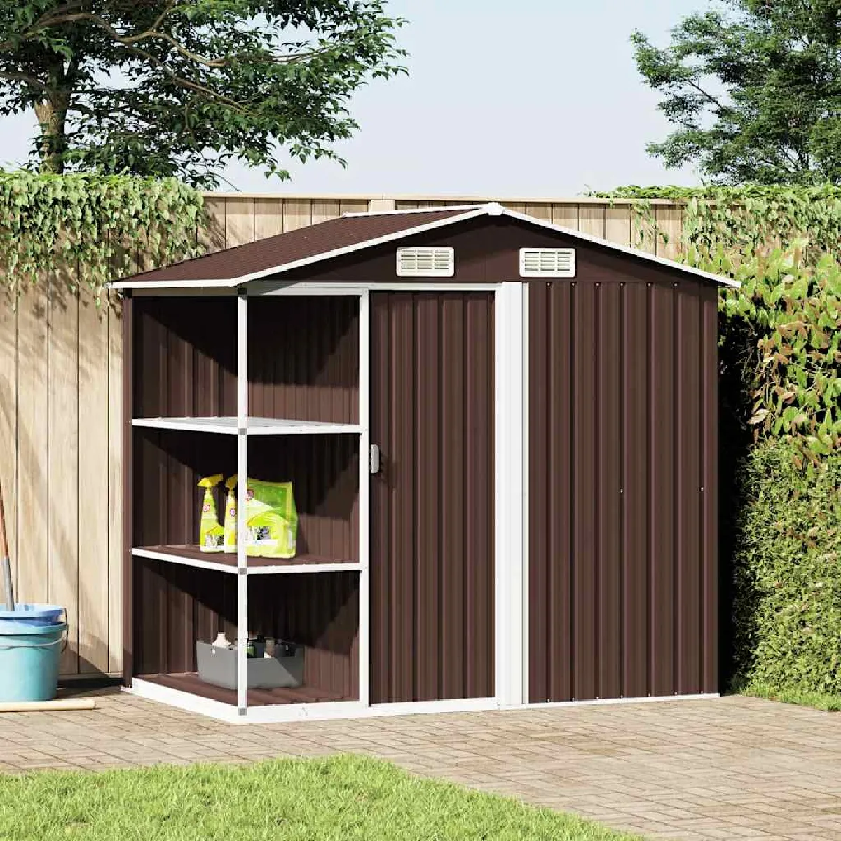 VIDAXL  Abri de jardin 205x130x183 cm