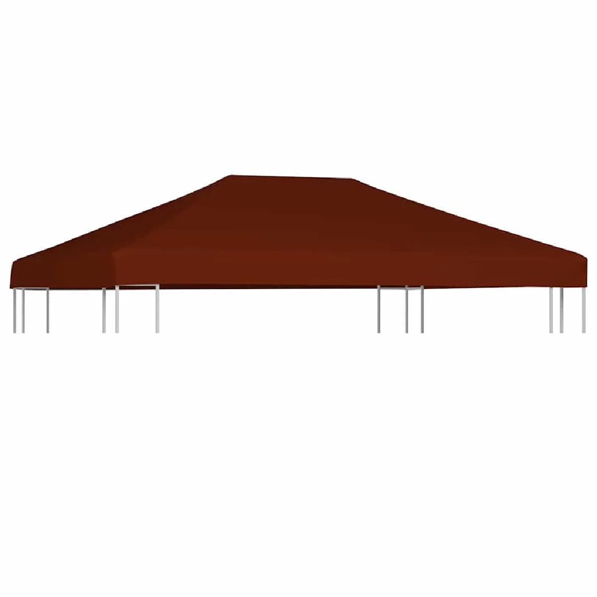 vidaXL Toile supérieure de gazebo 310 gm² 3x4 cuite - vue 2