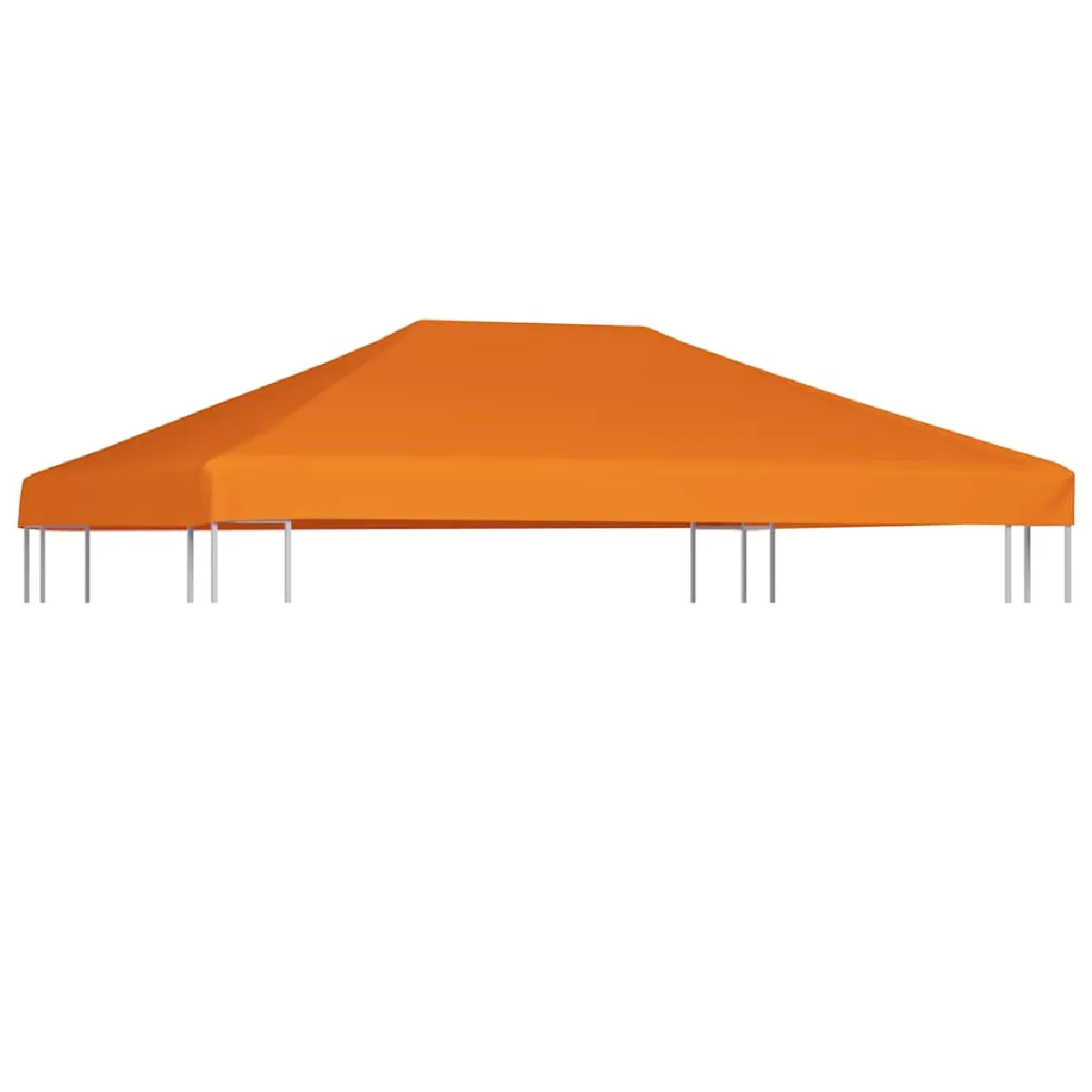 vidaXL Toile supérieure de belvédère 4x3 m - Orange