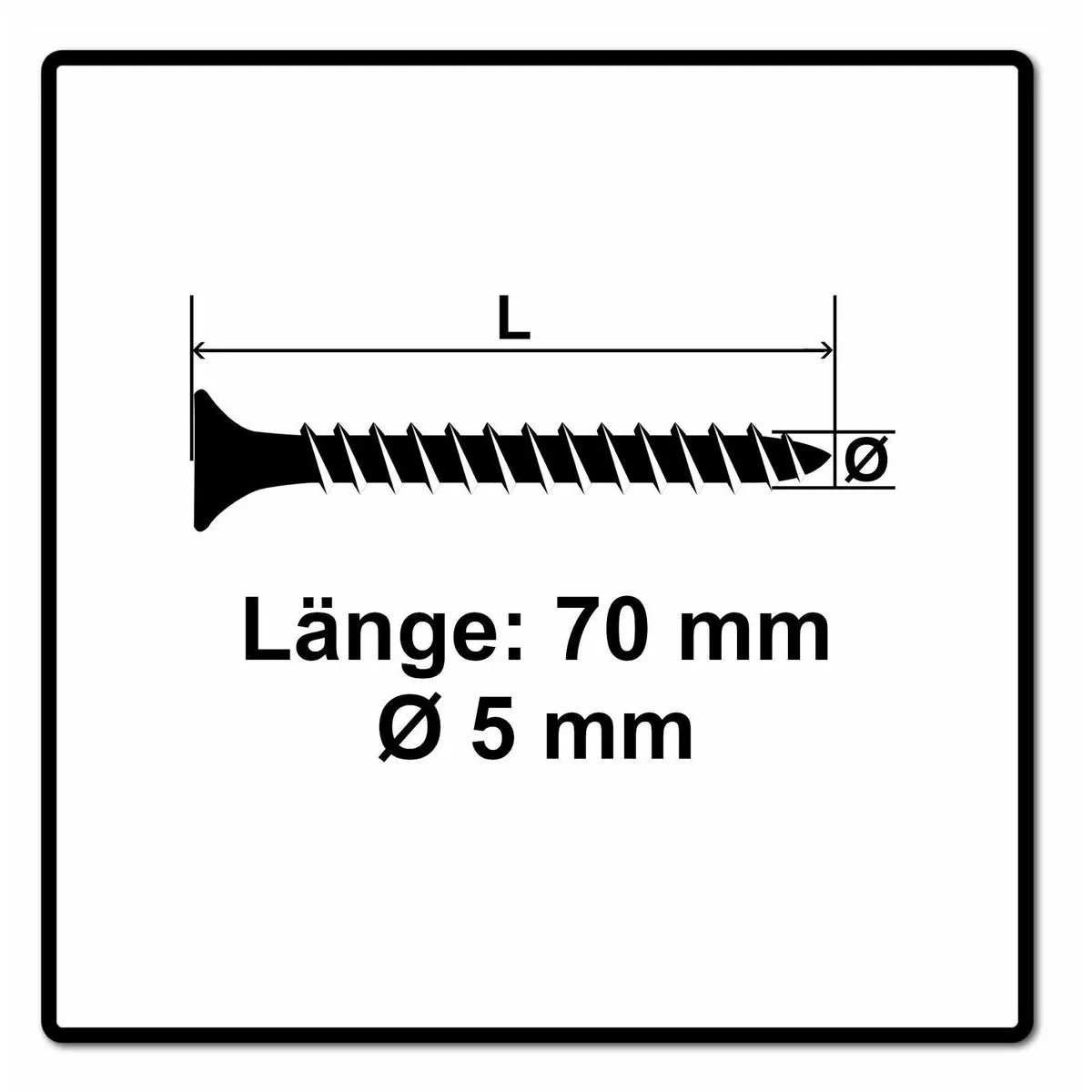 Fischer Vis Panneaux De Particules Power-Fast Ii - 5X70 - Boîte De 50