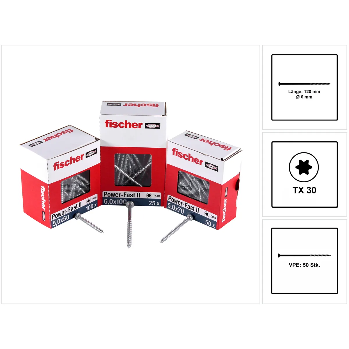 Fischer Power Fast II FPF II 5 0x100 mm - vue 3