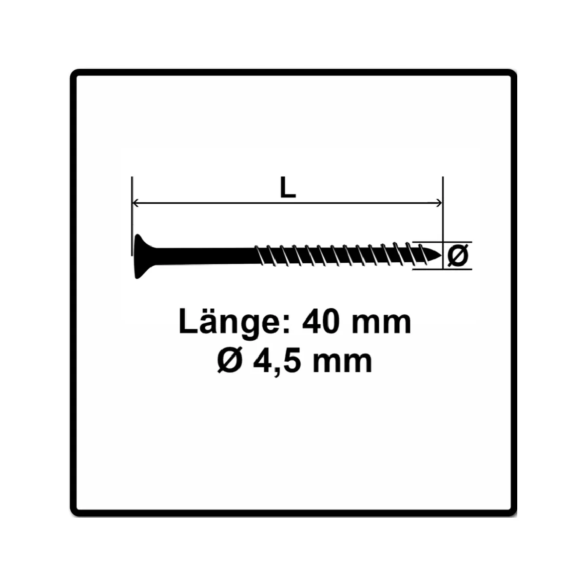 Fischer Vis pour panneaux Power Fast II 4 5x40 mm