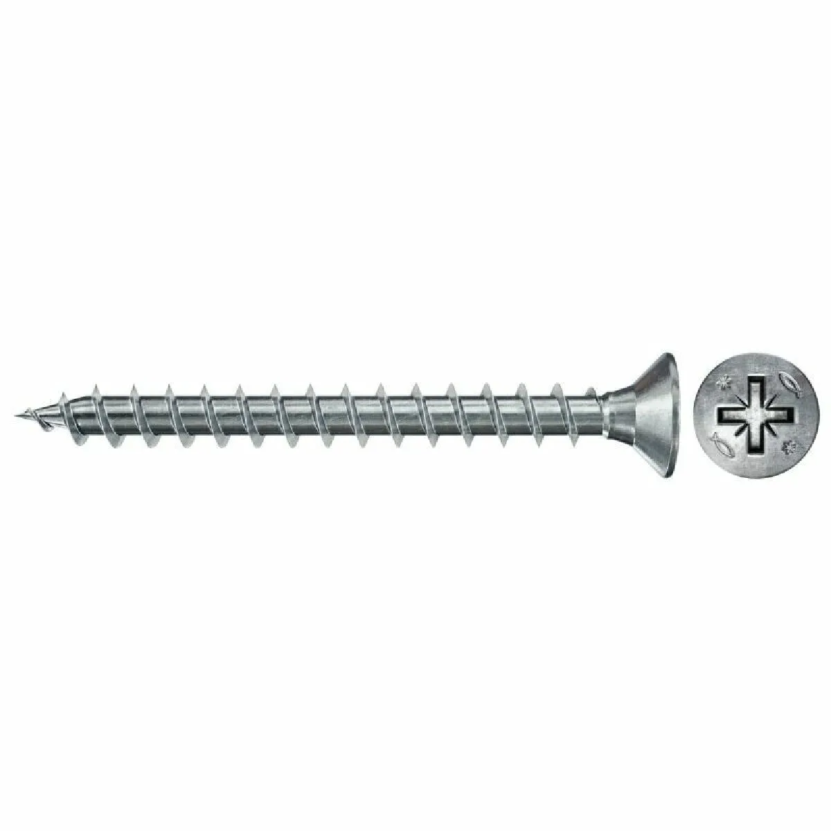 FISCHER PowerFast FPF II CZF 3,0x16 - Tête fraisée (200 pcs.)