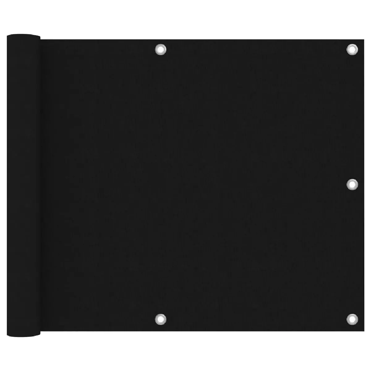 vidaXL Écran de balcon Tissu Oxford - Noir