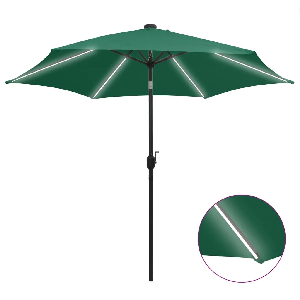 VIDAXL Parasol De Jardin LED - vue 2