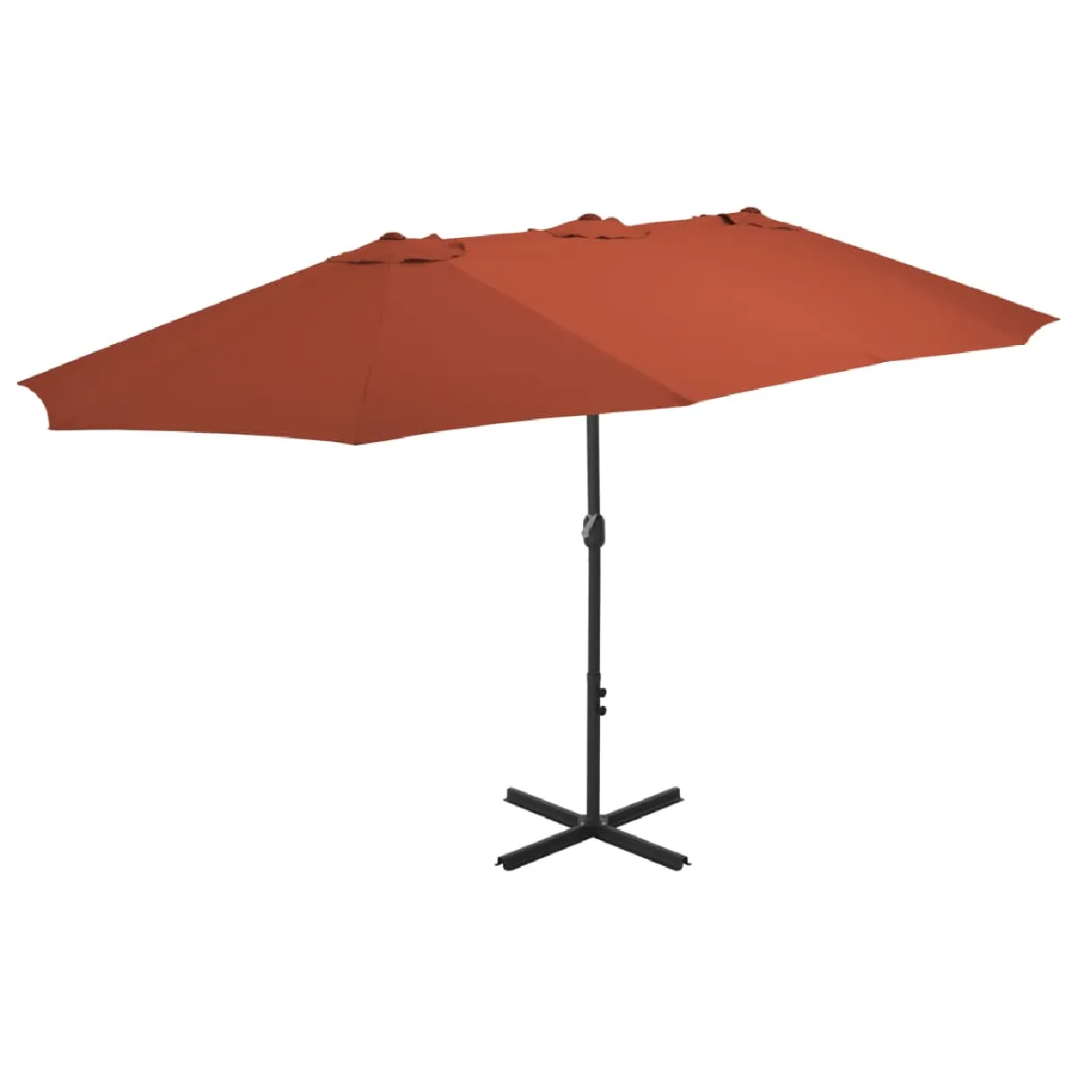 vidaXL Parasol avec poteau aluminium - vue 2