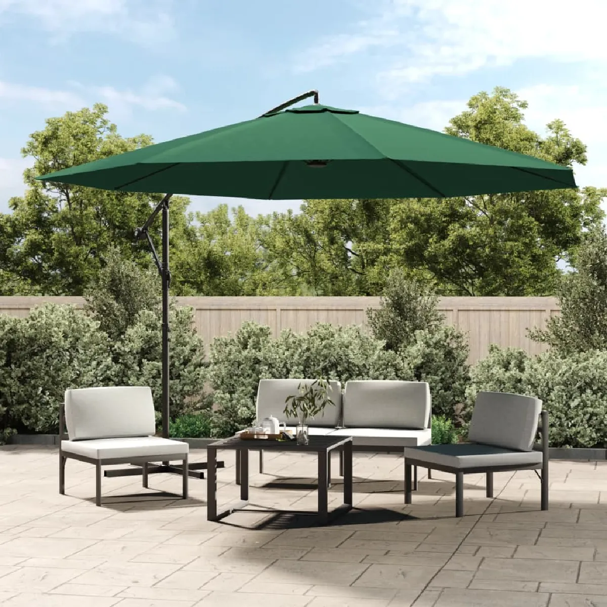 VIDAXL Parasol Porte à faux 3 5
