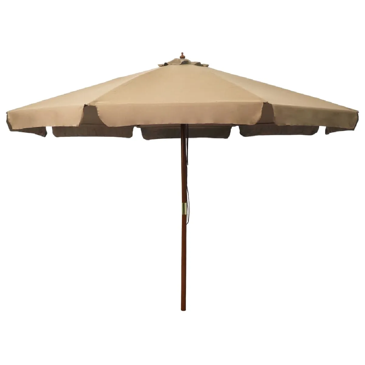 Parasol VIDAXL 47215 Mât en Bois 330x240 cm Anti UV Pliable - vue 2