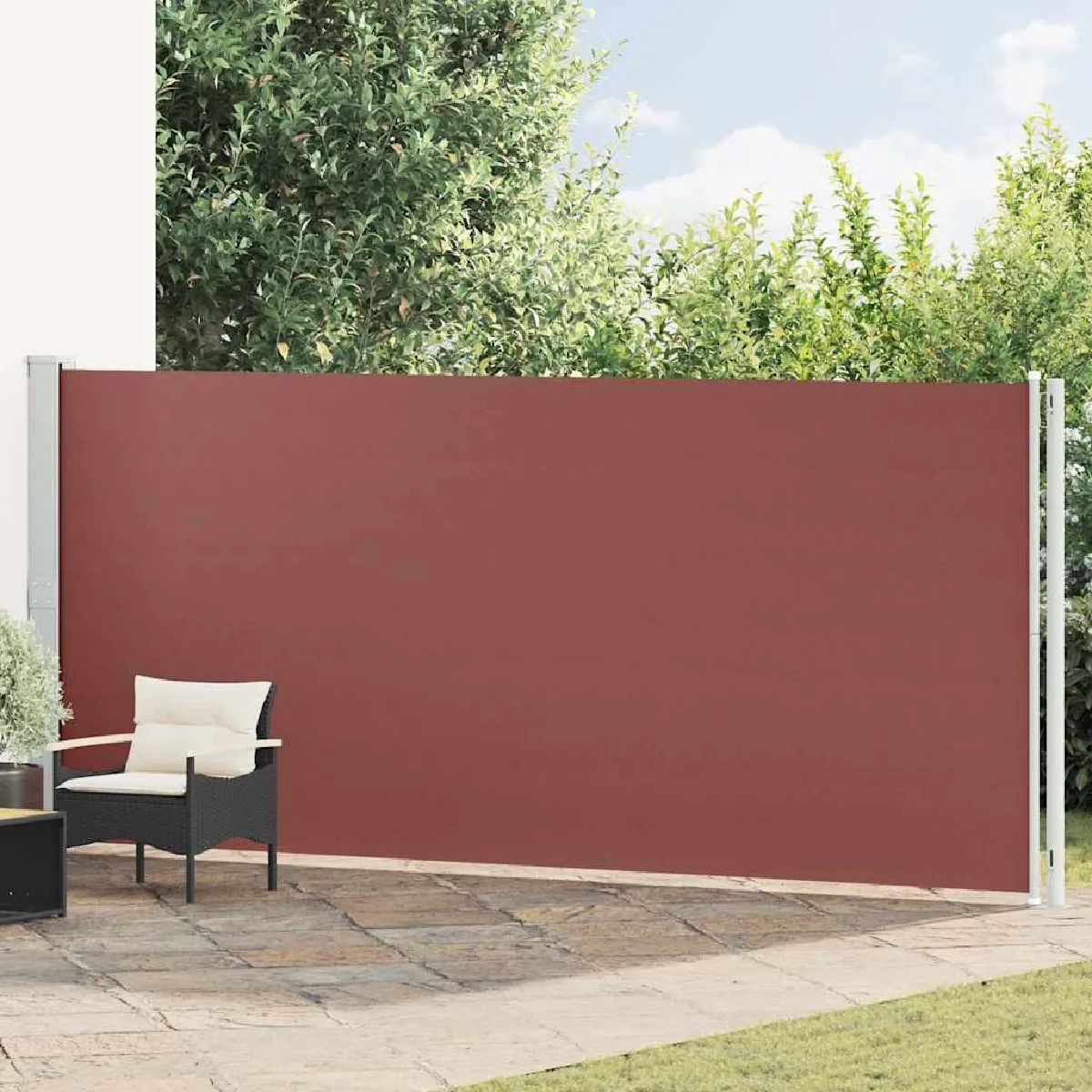 Vidaxl Auvent latéral rétractable 180x600 cm - vue 1