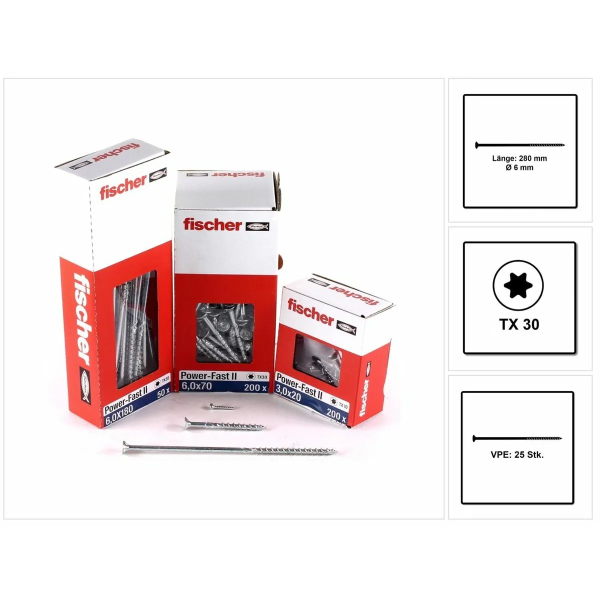 FISCHER Power Fast II 6x280