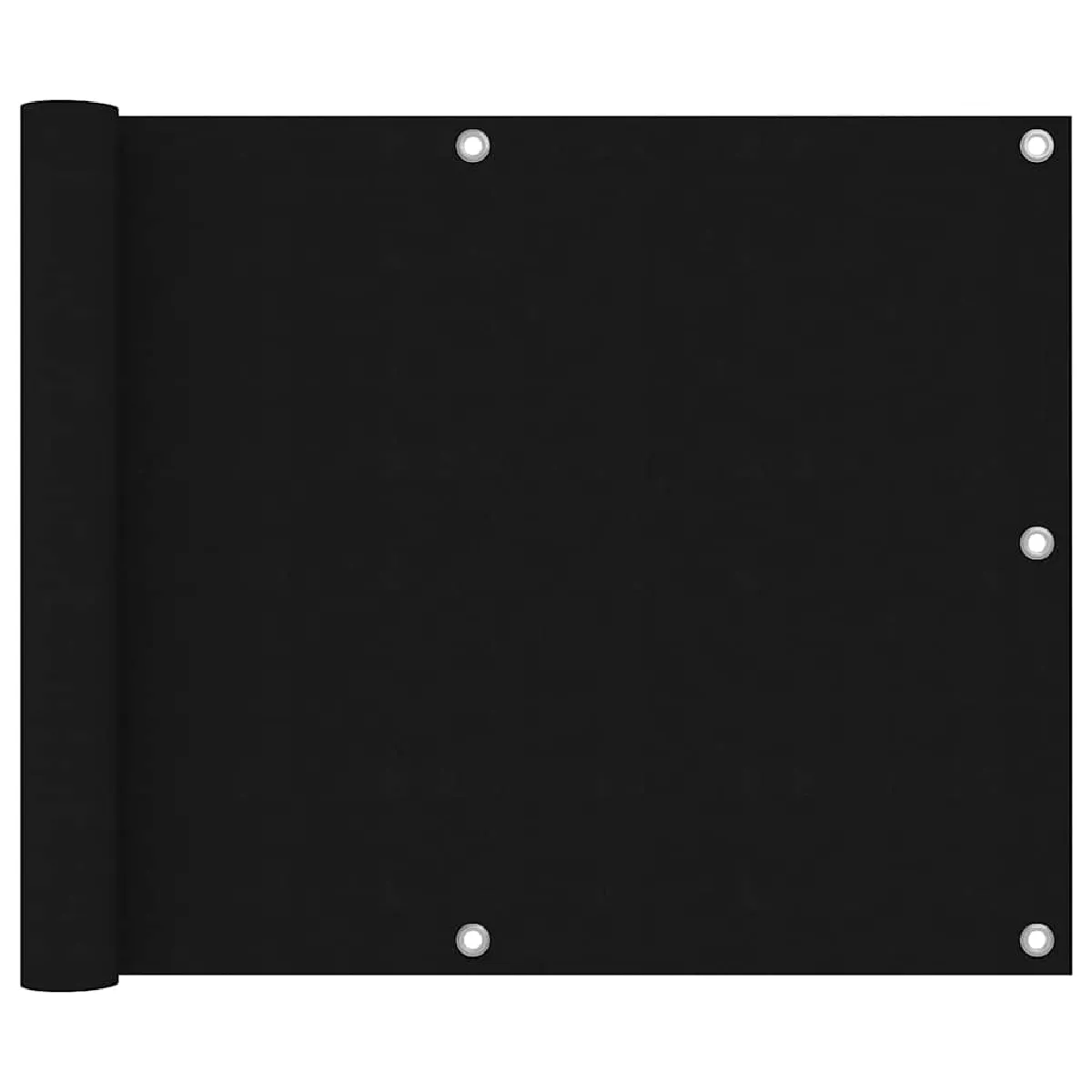 Vidaxl Écran de balcon Noir - vue 2