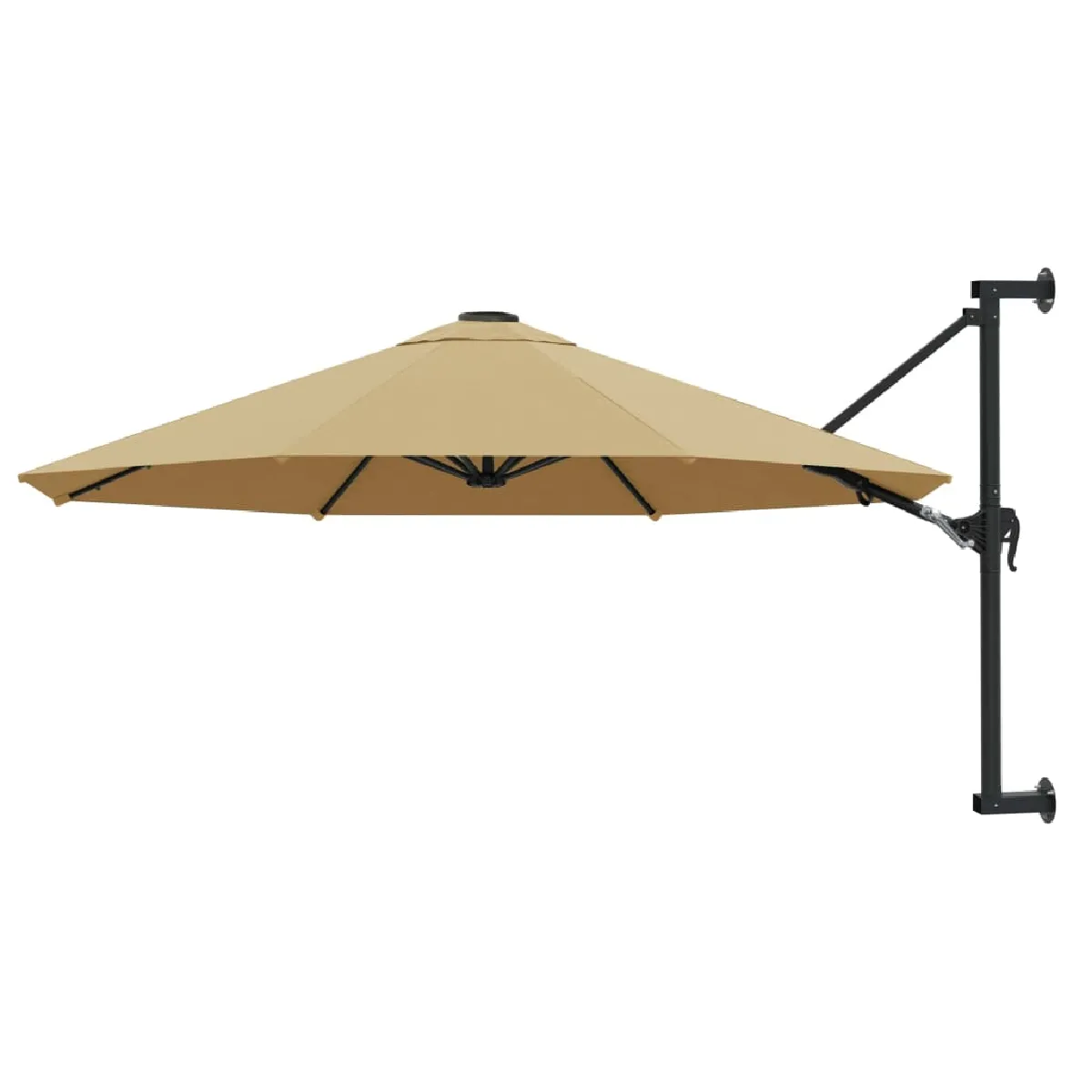 vidaXL Parasol Mural avec Mât Métallique 300 cm Balcon Jardin Terrasse 44866 - vue 4