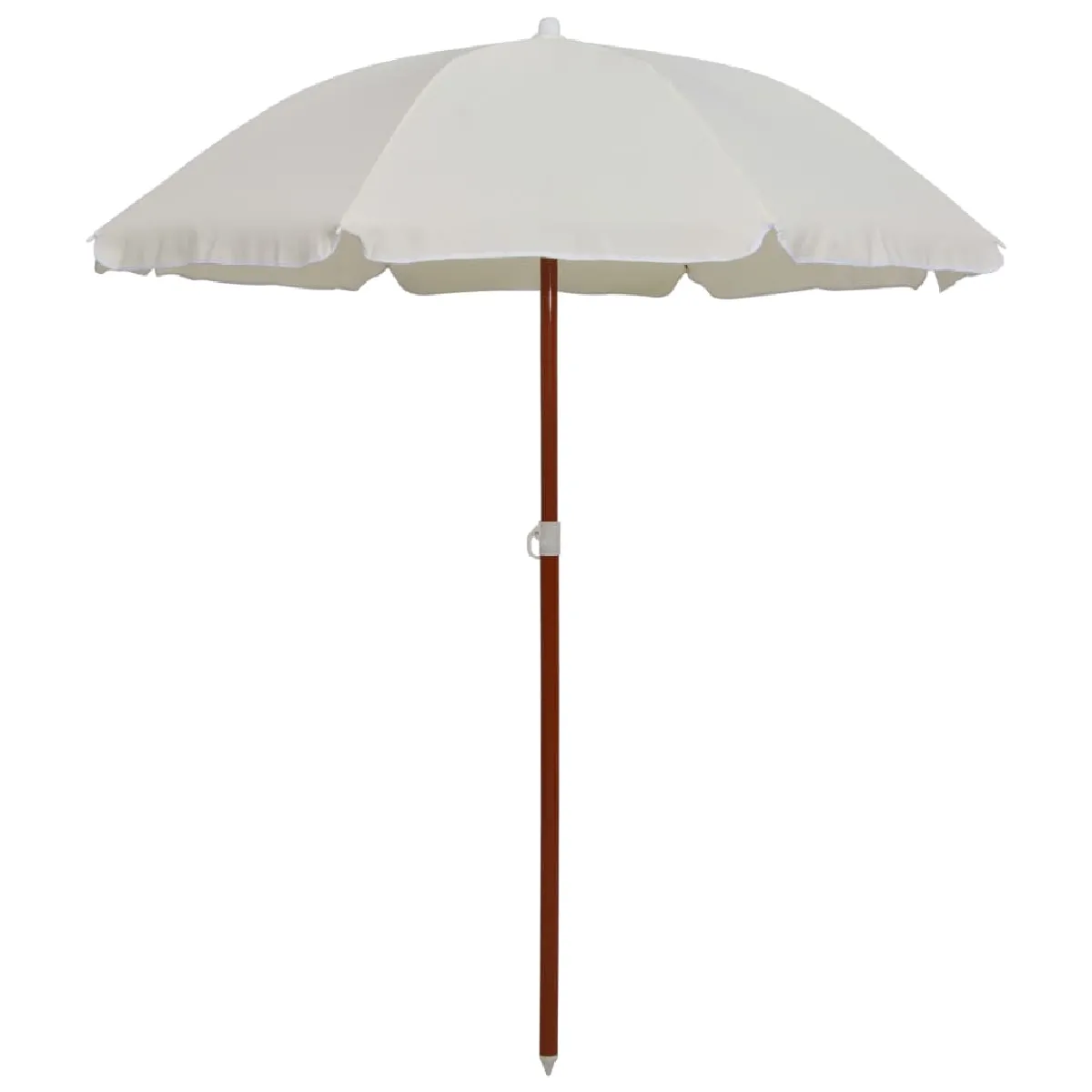 Vidaxl Parasol de jardin avec mât en acier 180 cm Sable 47798 - vue 1