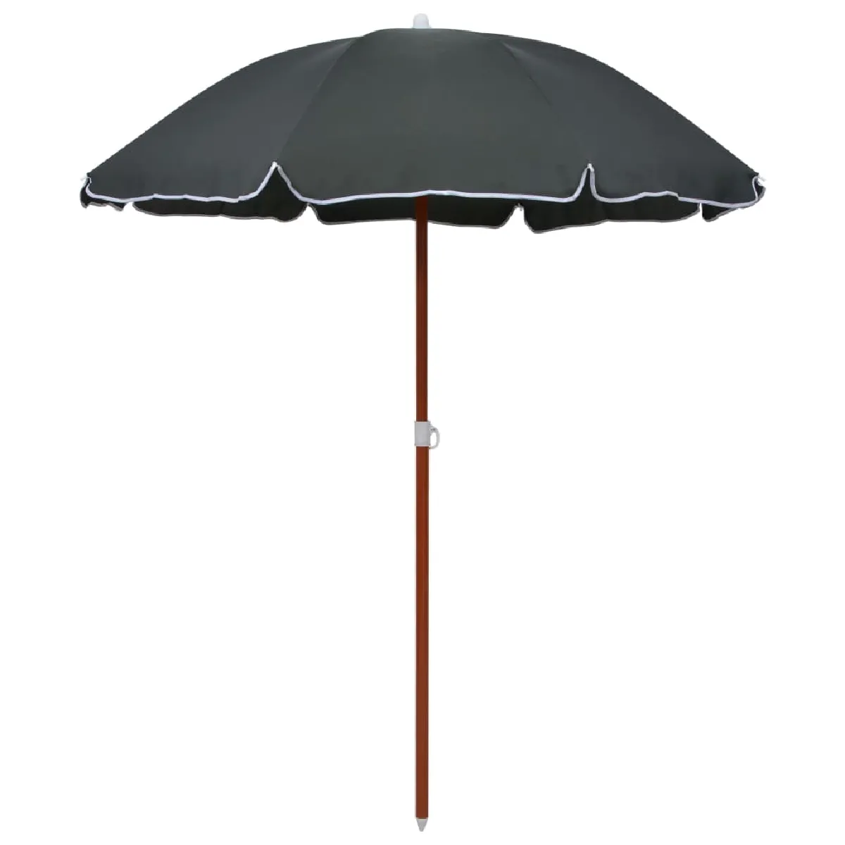 VidaXL Parasol avec mât en acier 180 cm Sable - vue 3