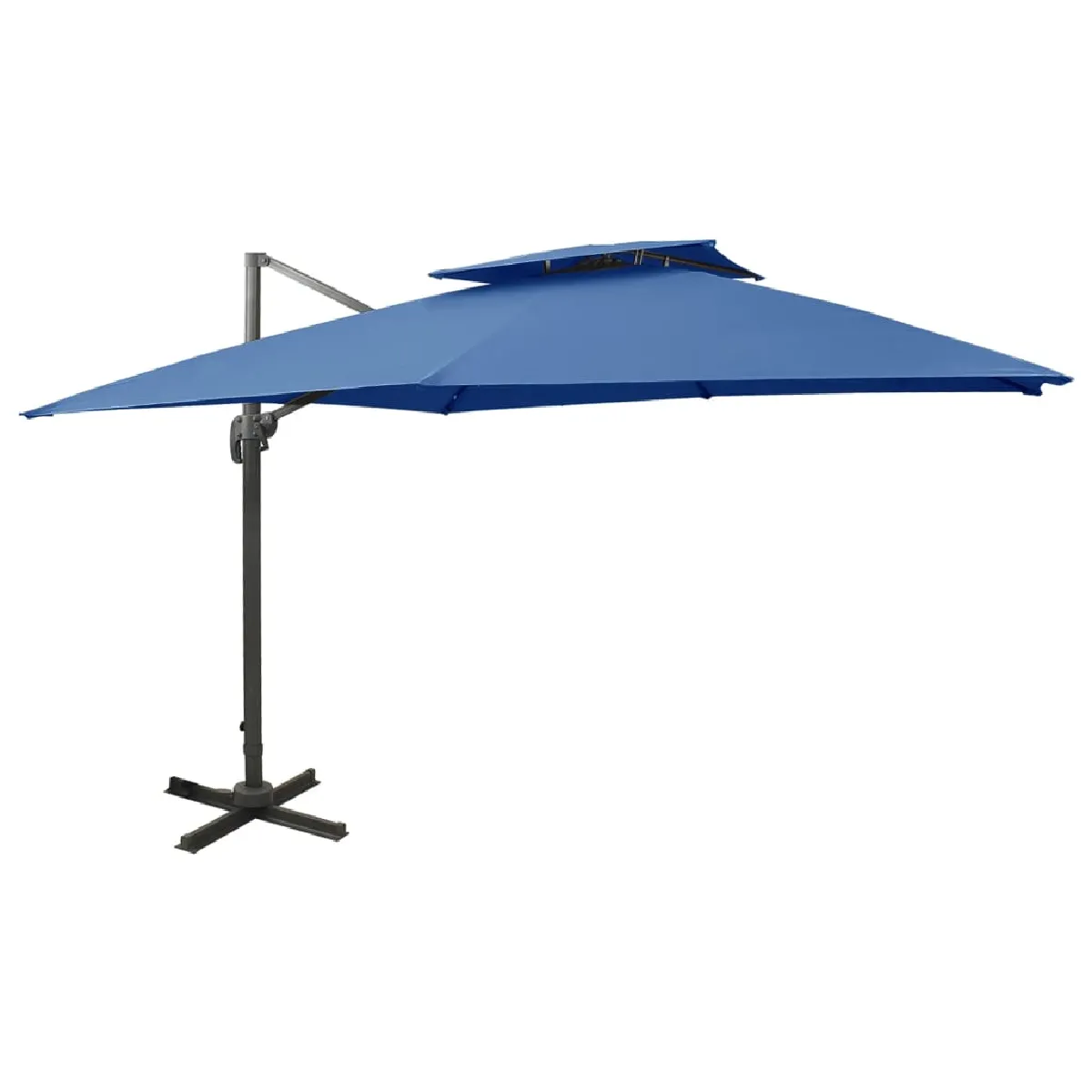 vidaXL Parasol de jardin azuré - vue 5