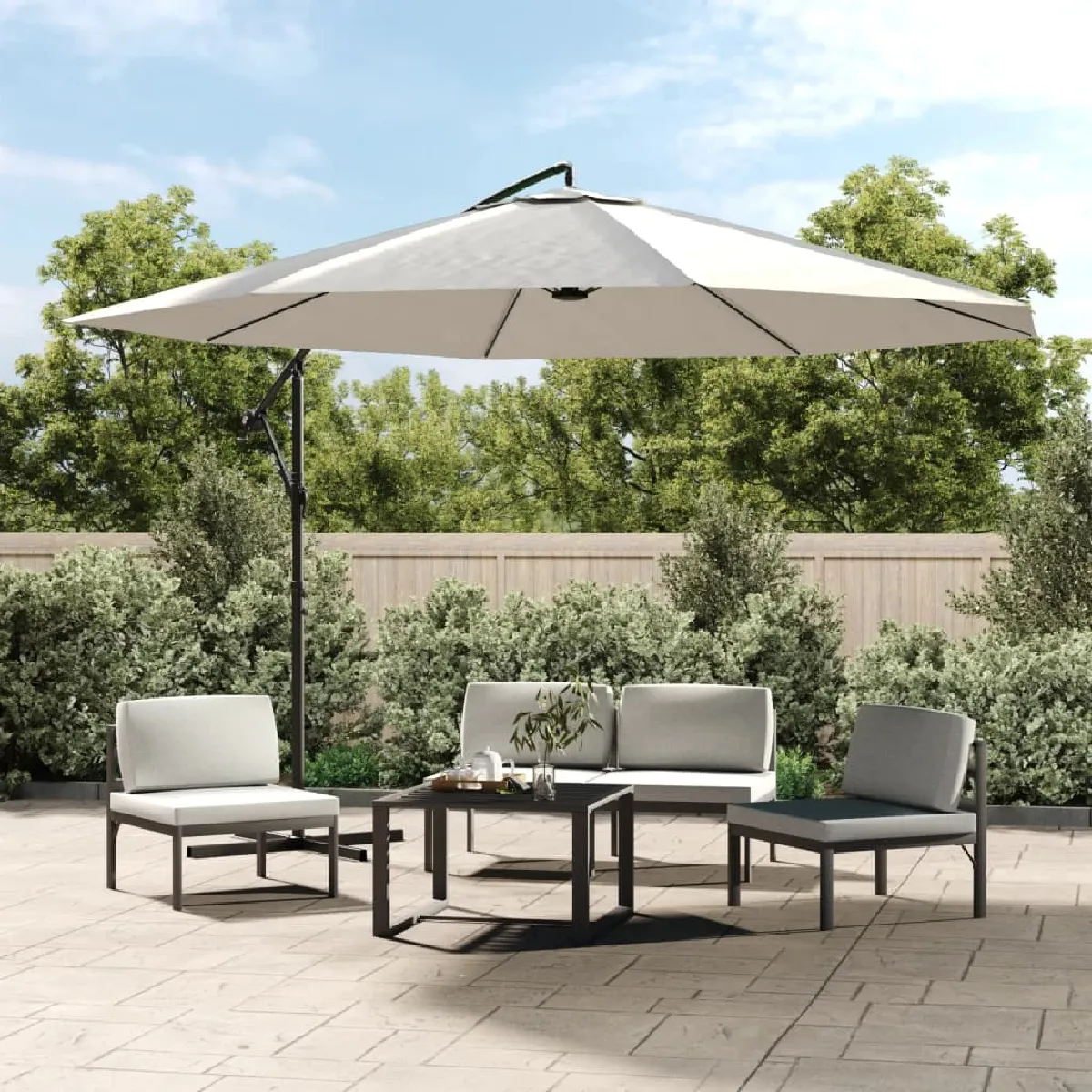 VIDAXL Parasol Porte à faux 3 5 - vue 2