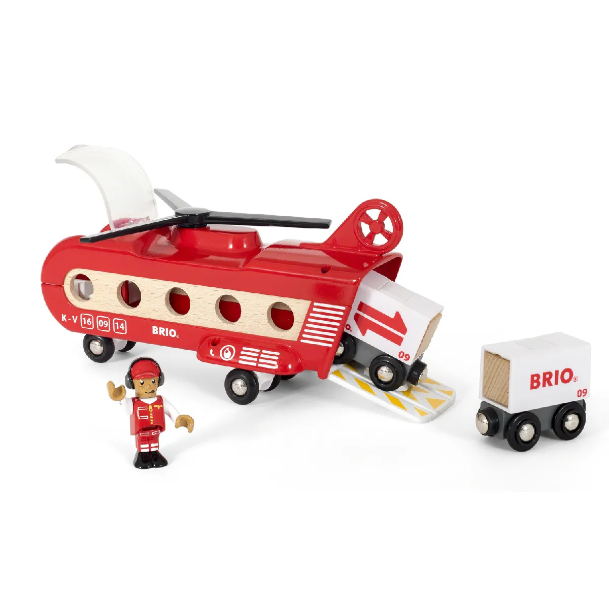 Brio Multicolore Hélicoptère Cargo Transport - Image 3