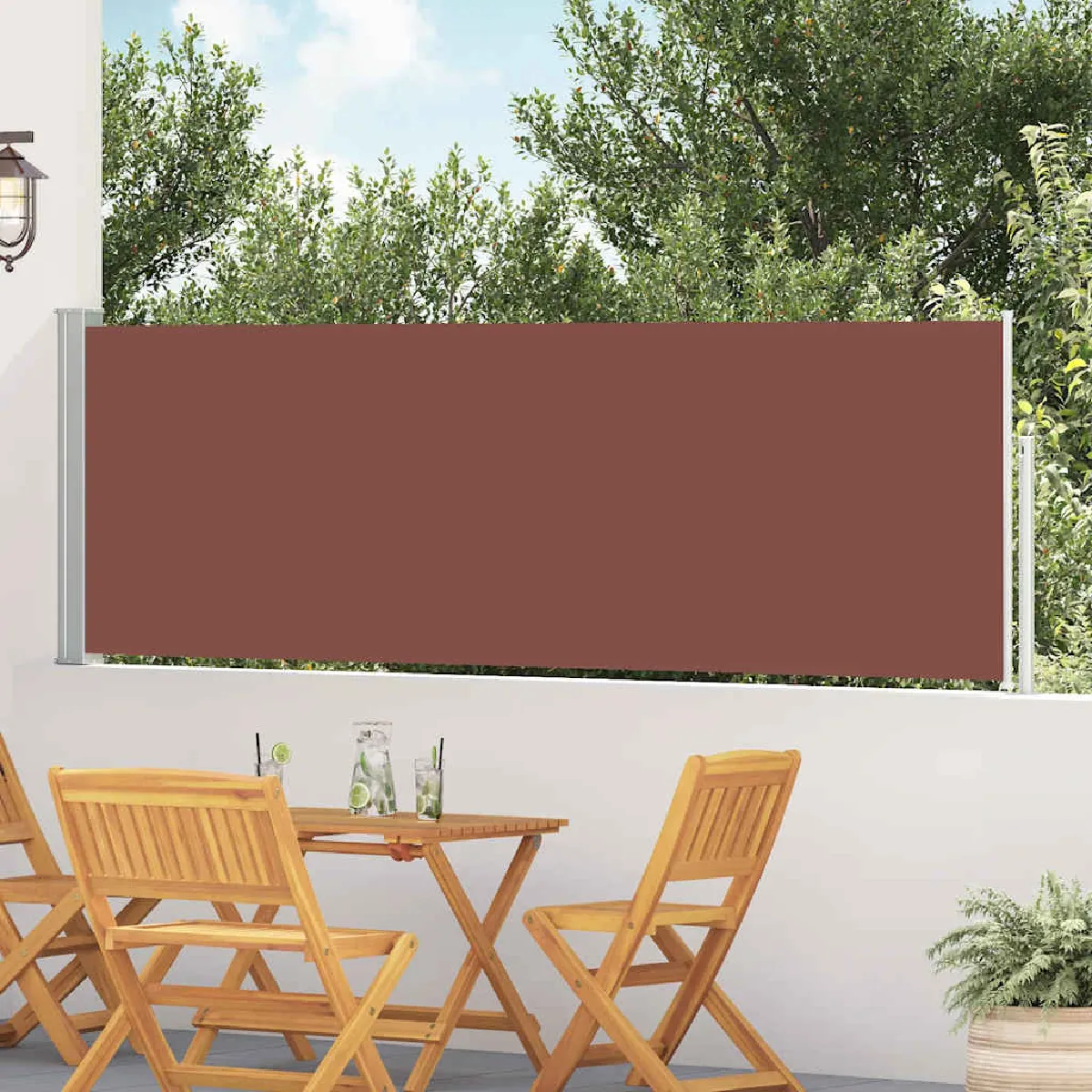 Vidaxl Auvent latéral rétractable 100x500 cm - vue 4
