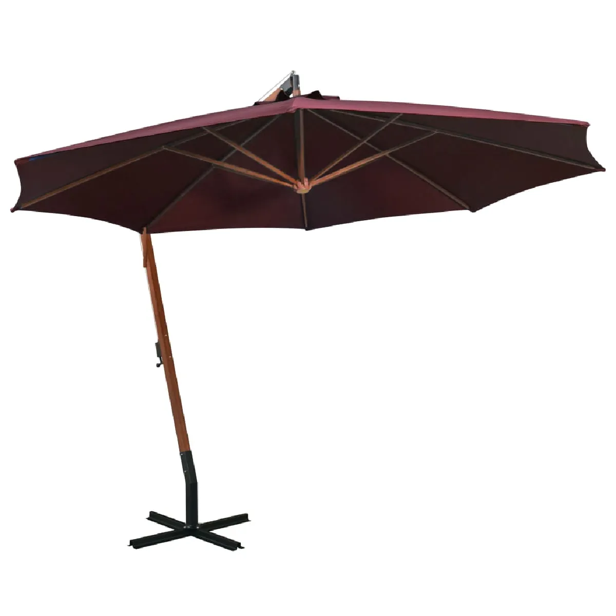 vidaXL Parasol Suspendu Bois - vue 2