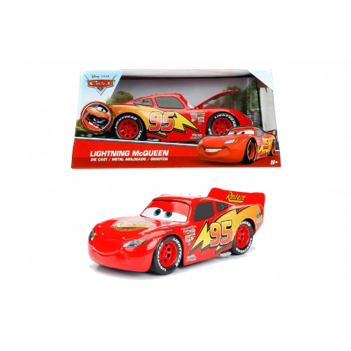 Dickie Toys Voiture Cars Lightning Mcqueen - 1/24
