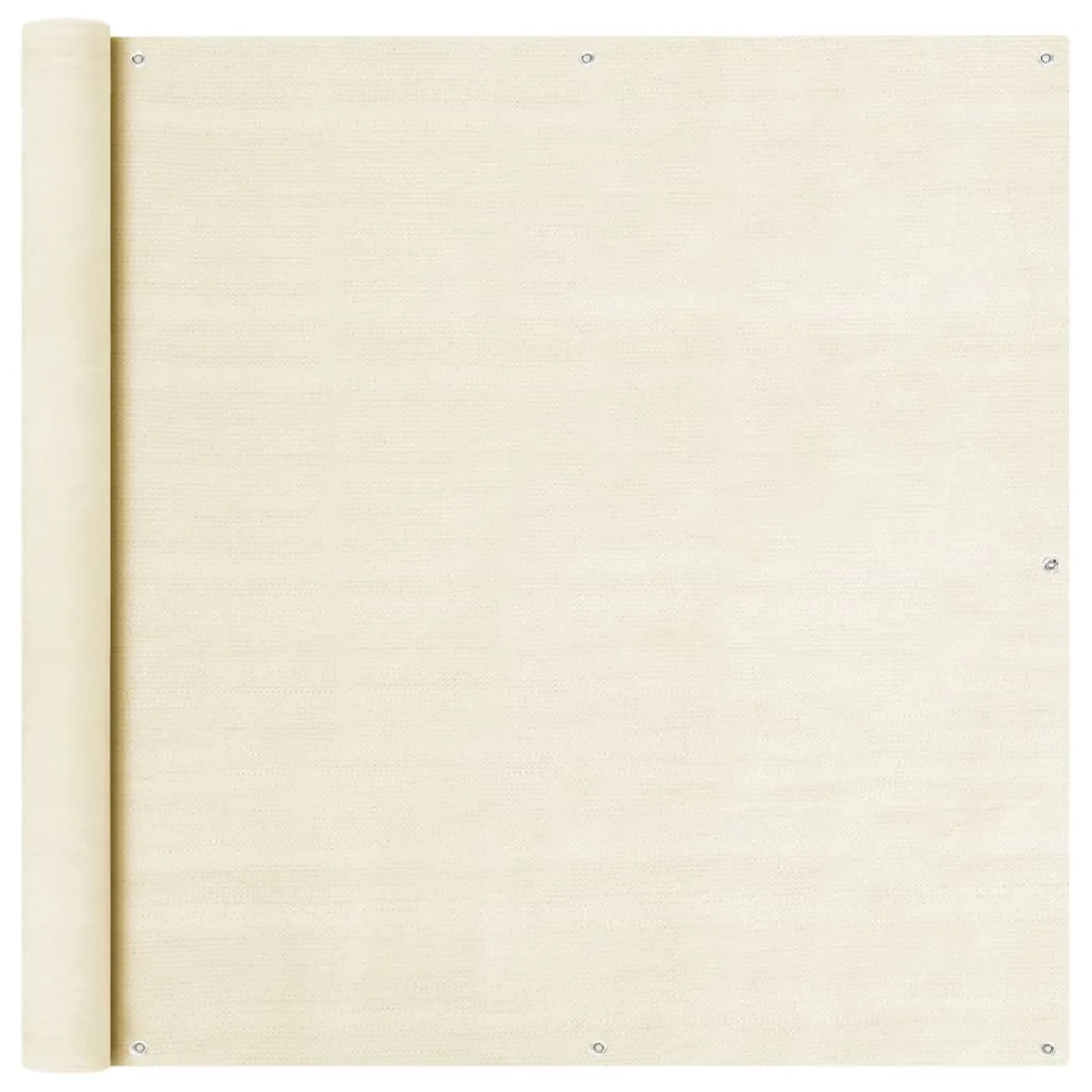 Vidaxl Voile dombrage - 120 x 500 cm - HDPE - Crème - Protection anti-UV