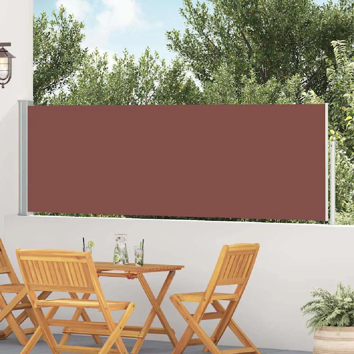 Vidaxl Auvent latéral rétractable 100x500 cm - vue 1
