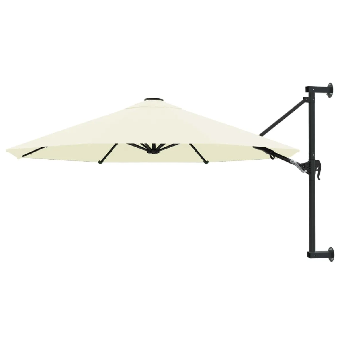 vidaXL Parasol Mural avec Mât Métallique 300 cm Balcon Jardin Terrasse 44866 - vue 5