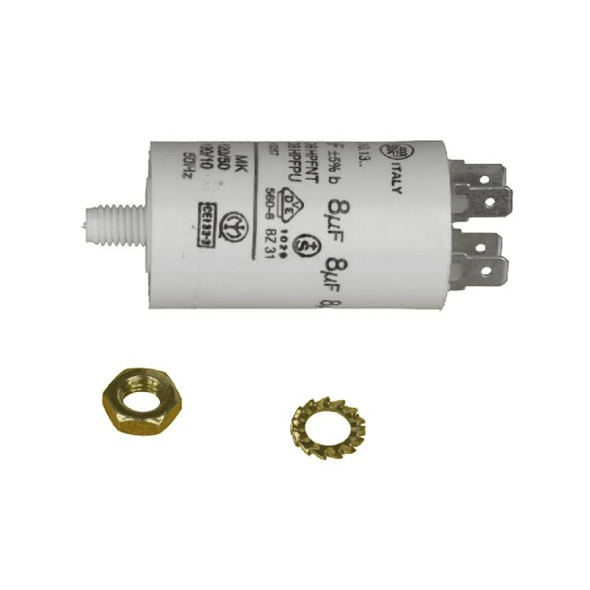 Générique Blanche Condensateur Lave-Linge Permanent 9 Μf 450 V